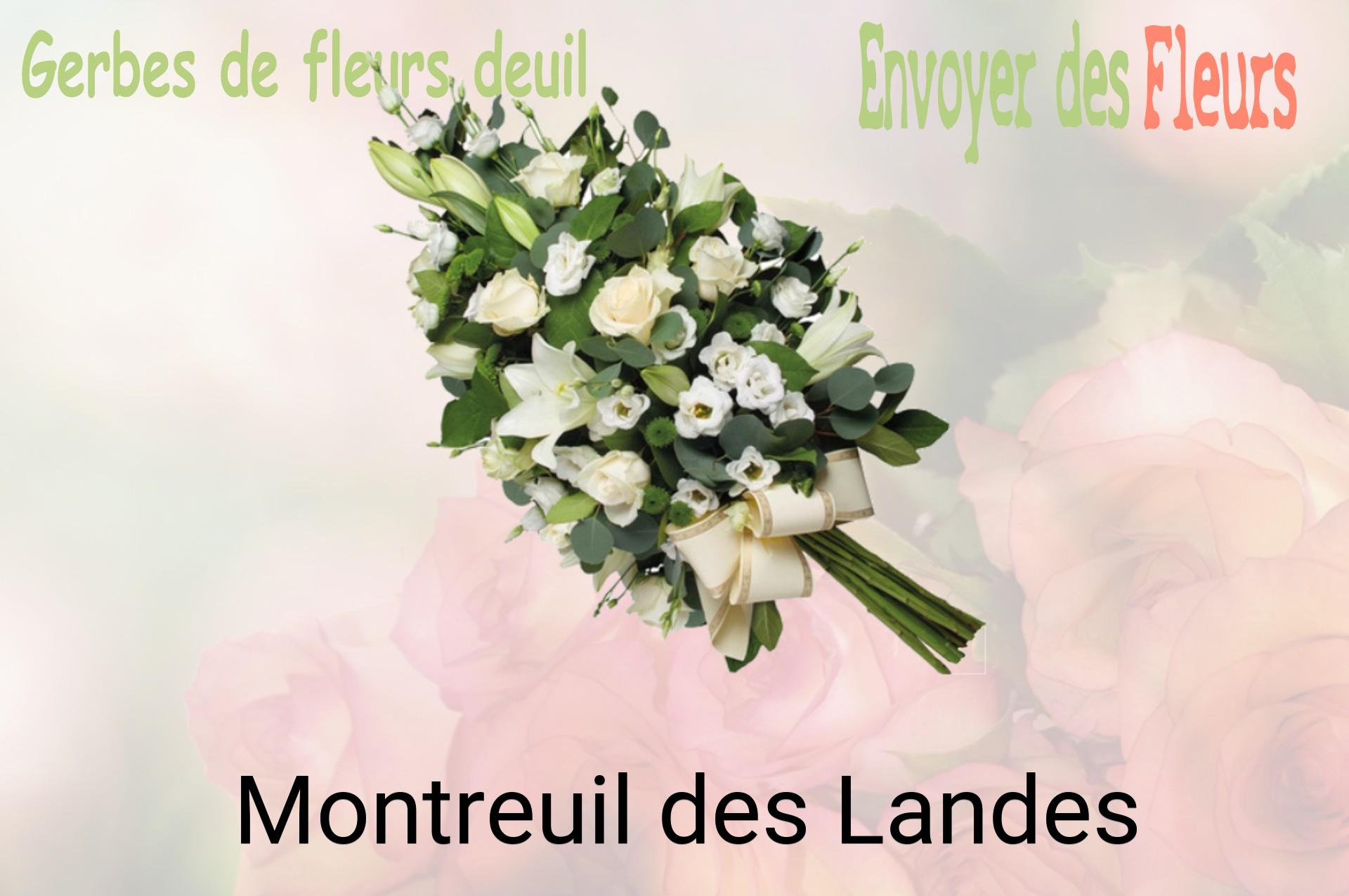 Gerbe de fleurs de deuil livrée à Montreuil-des-Landes